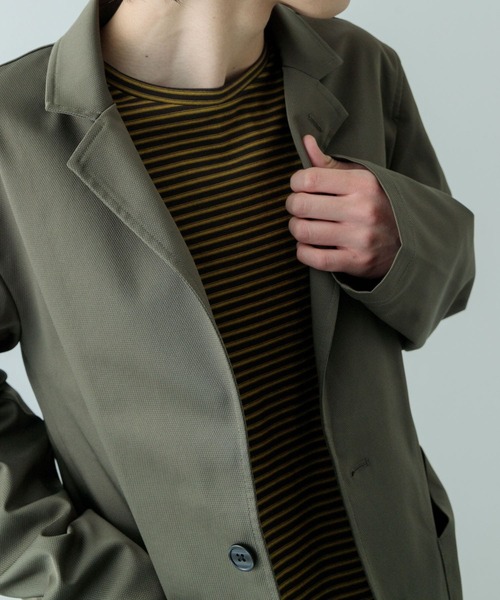 ITEMS URBANRESEARCH（アイテムズ アーバンリサーチ）の「『セットアップ対応』マシンウォッシャブルピケテーラードジャケット（その他アウター・メンズ・ネイビー/カーキ/ブラック・MEDIUM/LARGE）」の17枚目の写真