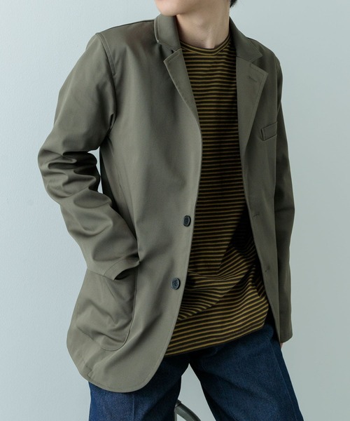 ITEMS URBANRESEARCH（アイテムズ アーバンリサーチ）の「『セットアップ対応』マシンウォッシャブルピケテーラードジャケット（その他アウター・メンズ・ネイビー/カーキ/ブラック・MEDIUM/LARGE）」の18枚目の写真