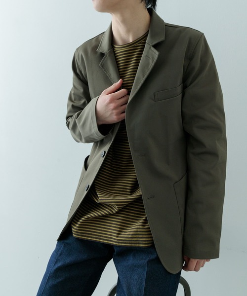 ITEMS URBANRESEARCH（アイテムズ アーバンリサーチ）の「『セットアップ対応』マシンウォッシャブルピケテーラードジャケット（その他アウター・メンズ・ネイビー/カーキ/ブラック・MEDIUM/LARGE）」の19枚目の写真