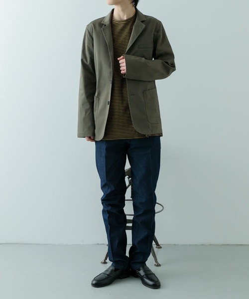 ITEMS URBANRESEARCH（アイテムズ アーバンリサーチ）の「『セットアップ対応』マシンウォッシャブルピケテーラードジャケット（その他アウター・メンズ・ネイビー/カーキ/ブラック・MEDIUM/LARGE）」の20枚目の写真