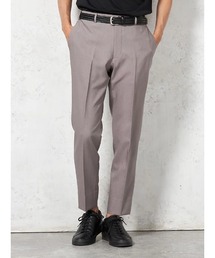 KATHARINE E HAMNETT（キャサリン・イー・ハムネット）の「【KATHARINE E HAMNETT-キャサリン・イー・ハムネット-】デニム調パンツ ノータック【セットアップ商品有】ウォッシャブル ストレッチ グレー 無地 春夏（スラックス）」