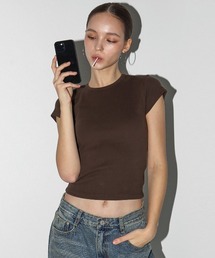 [B-BASIC] スタンダードショートスリーブラウンド半袖Tシャツ (2TYPE)