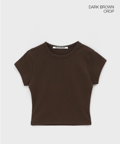韓国発【BLACKUP】ショートスリーブラウンド半袖2TYPE 送料込 BLACKUP tシャツ 「B-BASIC」 スタンダードショートスリーブ