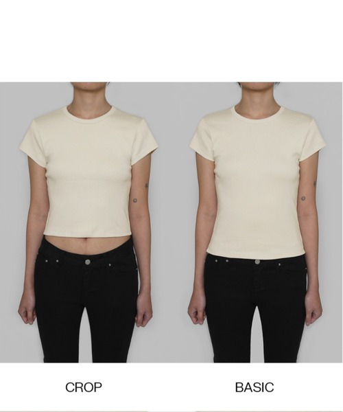 BLACKUP（ブラックアップ）の「[B-BASIC] スタンダードショートスリーブラウンド半袖Tシャツ (2TYPE)（Tシャツ/カットソー・レディース・ブラック/ライトベージュ/グレー/ダークブラウン/ホワイト・MEDIUM/SMALL/M-Short/S-Short）」の14枚目の写真