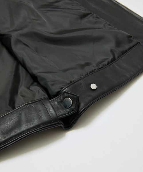 BAL（バル）の「TECH LEATHER ZIP JACKET（ライダースジャケット・メンズ・ブラック・2/3/1）」の21枚目の写真