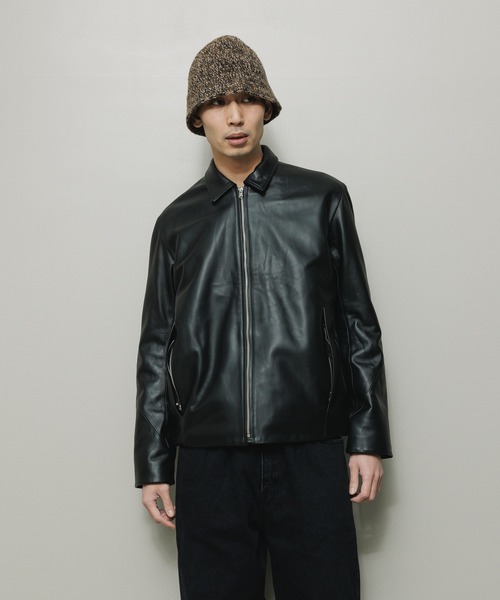 BAL（バル）の「TECH LEATHER ZIP JACKET（ライダースジャケット・メンズ・ブラック・2/3/1）」の3枚目の写真