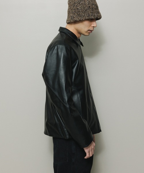 BAL（バル）の「TECH LEATHER ZIP JACKET（ライダースジャケット・メンズ・ブラック・2/3/1）」の5枚目の写真