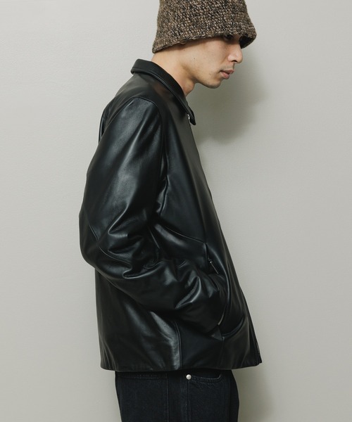 BAL（バル）の「TECH LEATHER ZIP JACKET（ライダースジャケット・メンズ・ブラック・2/3/1）」の6枚目の写真