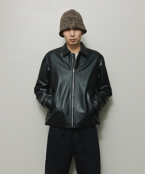 BAL（バル）の「TECH LEATHER ZIP JACKET（ライダースジャケット・メンズ・ブラック・2/3/1）」の4枚目の写真