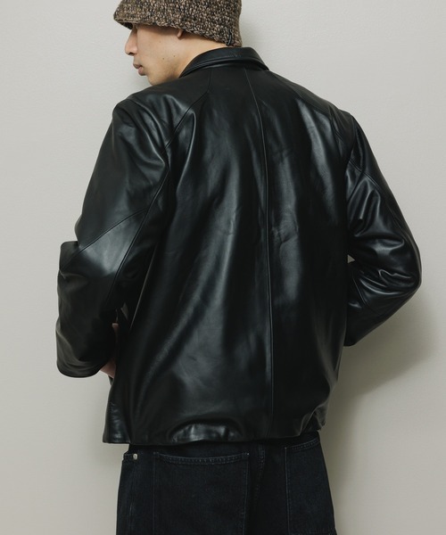 BAL（バル）の「TECH LEATHER ZIP JACKET（ライダースジャケット・メンズ・ブラック・2/3/1）」の8枚目の写真