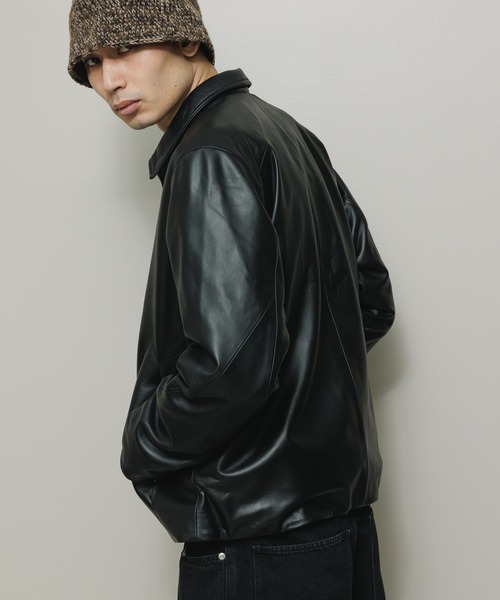 BAL（バル）の「TECH LEATHER ZIP JACKET（ライダースジャケット・メンズ・ブラック・2/3/1）」の7枚目の写真