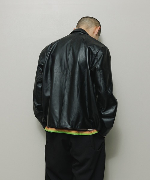 BAL（バル）の「TECH LEATHER ZIP JACKET（ライダースジャケット・メンズ・ブラック・2/3/1）」の14枚目の写真