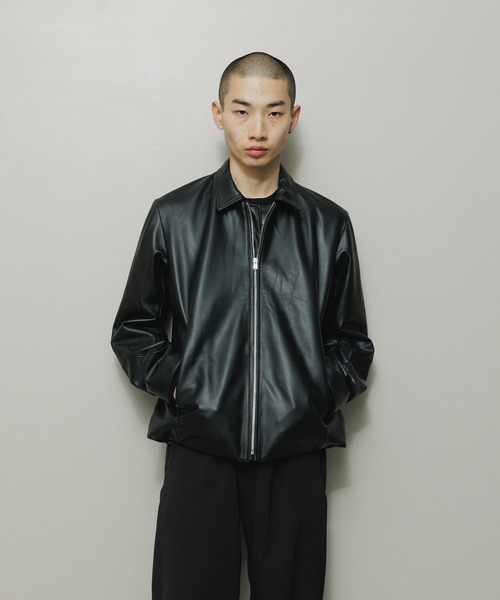 BAL（バル）の「TECH LEATHER ZIP JACKET（ライダースジャケット・メンズ・ブラック・2/3/1）」の13枚目の写真