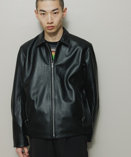 BAL（バル）の「TECH LEATHER ZIP JACKET（ライダースジャケット・メンズ・ブラック・2/3/1）」の10枚目の写真