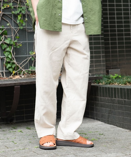 セール】コットンリネンワイドイージーパンツ（その他パンツ