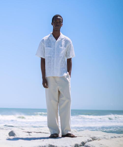 セール】コットンリネンワイドイージーパンツ（その他パンツ