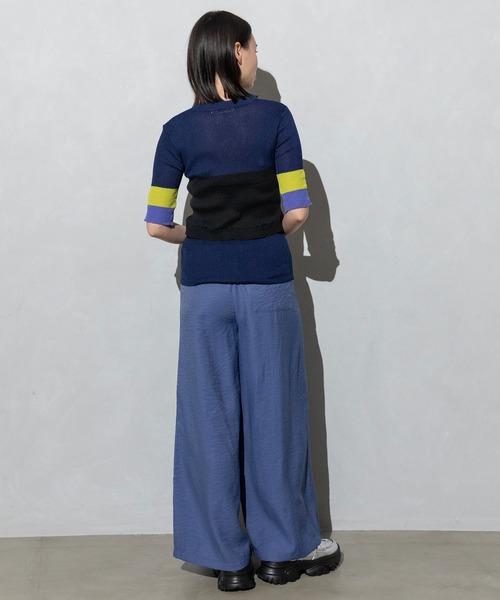 MARECHAL TERRE（マルシャルテル）の「ビスチェリブニット（ニット/セーター・レディース・ネイビー/ライトグレー/ホワイト/ブラック・MEDIUM）」の7枚目の写真