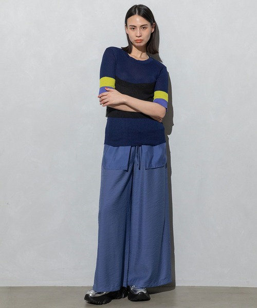 MARECHAL TERRE（マルシャルテル）の「ビスチェリブニット（ニット/セーター・レディース・ネイビー/ライトグレー/ホワイト/ブラック・MEDIUM）」の8枚目の写真