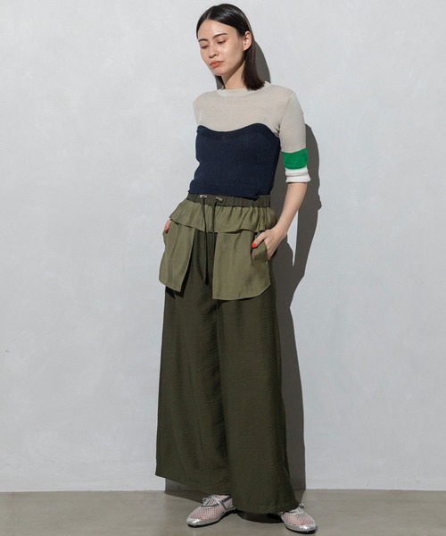 MARECHAL TERRE（マルシャルテル）の「ビスチェリブニット（ニット/セーター・レディース・ネイビー/ライトグレー/ホワイト/ブラック・MEDIUM）」の12枚目の写真