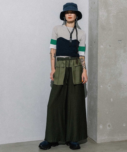 MARECHAL TERRE（マルシャルテル）の「ビスチェリブニット（ニット/セーター・レディース・ネイビー/ライトグレー/ホワイト/ブラック・MEDIUM）」の17枚目の写真