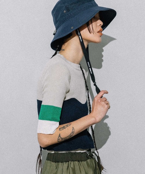 MARECHAL TERRE（マルシャルテル）の「ビスチェリブニット（ニット/セーター・レディース・ネイビー/ライトグレー/ホワイト/ブラック・MEDIUM）」の18枚目の写真