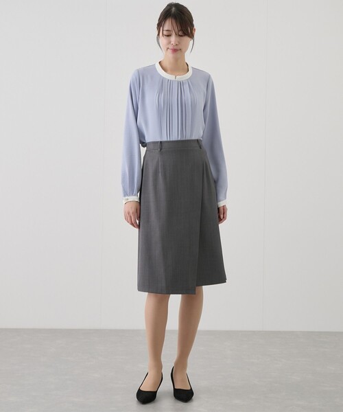 Jayro（ジャイロ）の「ラップ風スカート（スカート・レディース・ベージュ/チャコールグレー/グレー/ブラウン系その他2・M）」の17枚目の写真