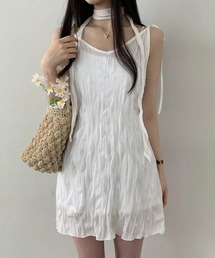 mebole（メボレ）の「チョーカーネックワッシャーキャミワンピ（ワンピース）」