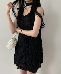 mebole（メボレ）の「チョーカーネックワッシャーキャミワンピ（ワンピース）」