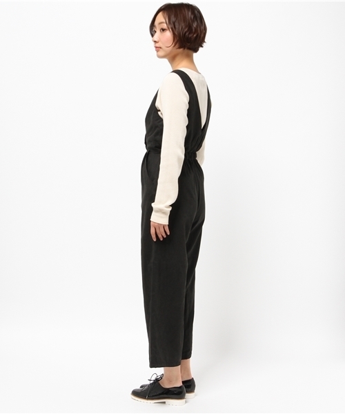 VENCEEXCHANGE（ヴァンスエクスチェンジ）の「ポリエステルピーチオールインワン         （つなぎ/オールインワン・レディース・ブラック/ライトブラウン・MEDIUM/SMALL）」の4枚目の写真