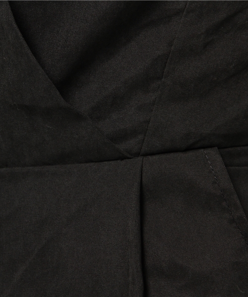 VENCEEXCHANGE（ヴァンスエクスチェンジ）の「ポリエステルピーチオールインワン         （つなぎ/オールインワン・レディース・ブラック/ライトブラウン・MEDIUM/SMALL）」の9枚目の写真