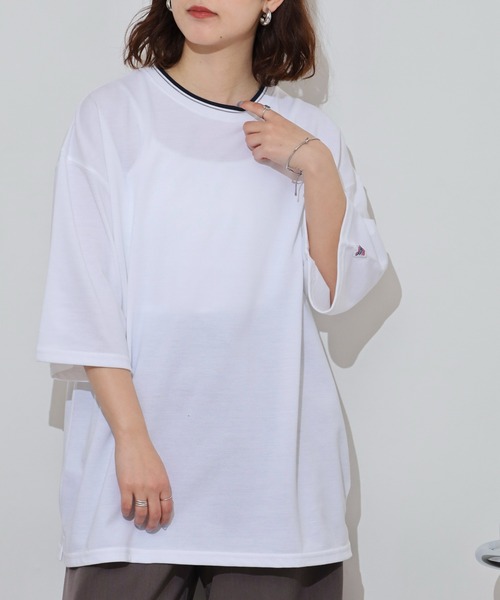 JEMORGAN(ジェーイーモーガン)の「JEMORGAN T/Cカノコ ラインリブ半袖T(Tシャツ/カットソー・メンズ・ネイビー/ベージュ/ブラック/オフホワイト・XL/M/L)」の17枚目の写真