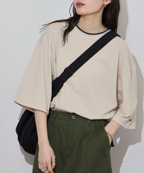 JEMORGAN(ジェーイーモーガン)の「JEMORGAN T/Cカノコ ラインリブ半袖T(Tシャツ/カットソー・メンズ・ネイビー/ベージュ/ブラック/オフホワイト・XL/M/L)」の12枚目の写真