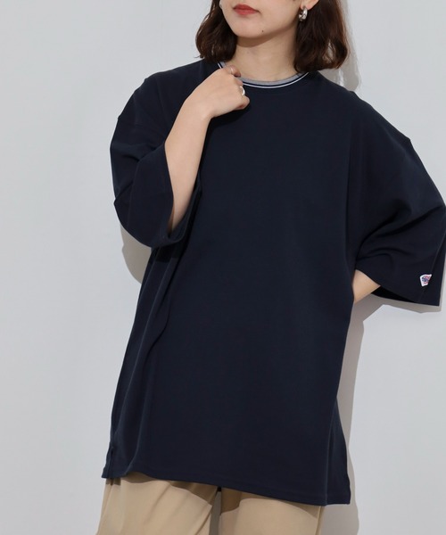 JEMORGAN(ジェーイーモーガン)の「JEMORGAN T/Cカノコ ラインリブ半袖T(Tシャツ/カットソー・メンズ・ネイビー/ベージュ/ブラック/オフホワイト・XL/M/L)」の7枚目の写真