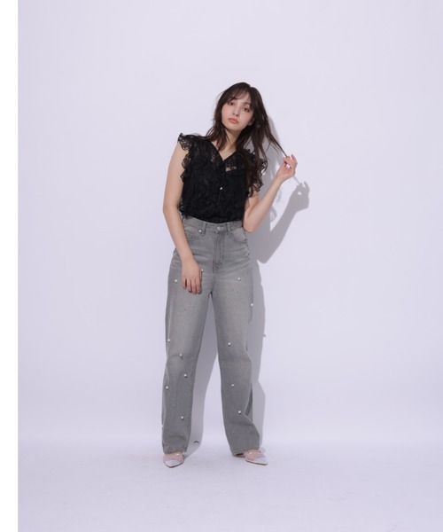 Rirandture（リランドチュール）の「ラッフルフリルブラウス（シャツ/ブラウス・レディース・ホワイト/ブラック・2/1）」の17枚目の写真