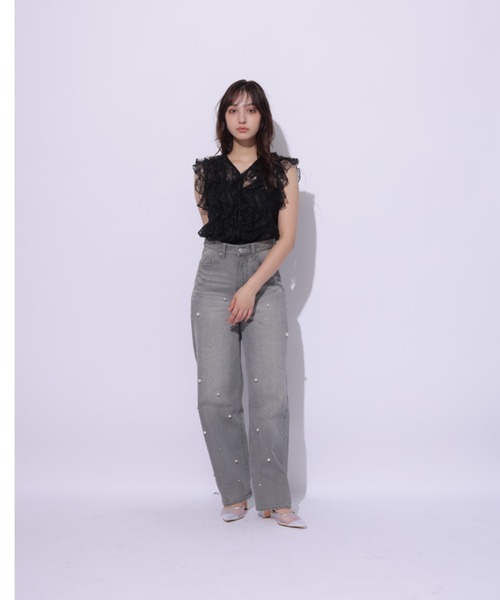 Rirandture（リランドチュール）の「ラッフルフリルブラウス（シャツ/ブラウス・レディース・ホワイト/ブラック・2/1）」の20枚目の写真