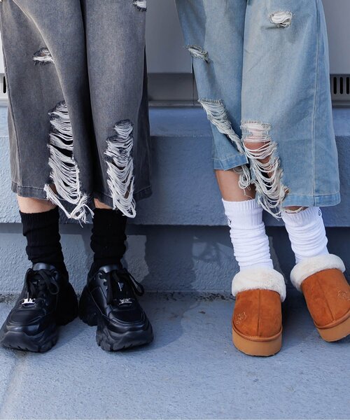 algy（アルジー）の「ワンポイントロゴルーズソックス（ソックス/靴下・キッズ・オフホワイト/ブラック/ミント・21/24）」の2枚目の写真