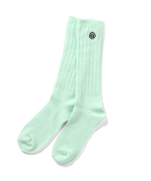 algy（アルジー）の「ワンポイントロゴルーズソックス（ソックス/靴下・キッズ・オフホワイト/ブラック/ミント・21/24）」の3枚目の写真