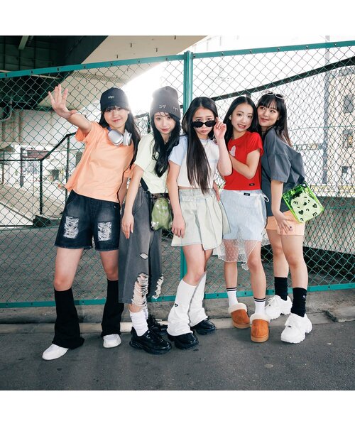 algy（アルジー）の「ワンポイントロゴルーズソックス（ソックス/靴下・キッズ・オフホワイト/ブラック/ミント・21/24）」の8枚目の写真