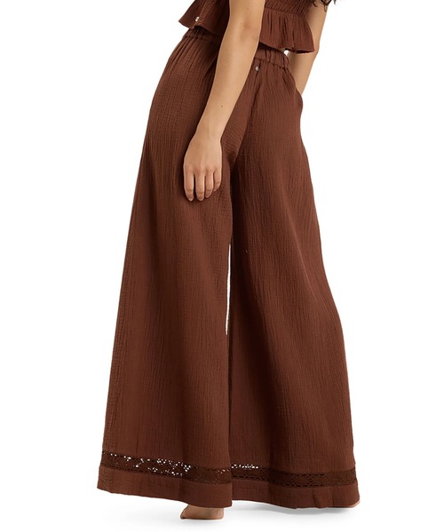 ROXY(ロキシー)の「UNDER GOLDEN TROPIC /ロキシーワイドレッグパンツ(その他パンツ・レディース・ブラウン/イエロー・SMALL/MEDIUM/LARGE)」の8枚目の写真