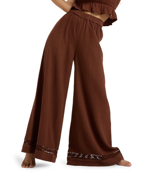 ROXY(ロキシー)の「UNDER GOLDEN TROPIC /ロキシーワイドレッグパンツ(その他パンツ・レディース・ブラウン/イエロー・SMALL/MEDIUM/LARGE)」の17枚目の写真