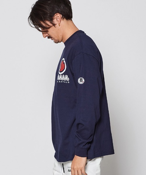 ACANTHUS(アカンサス)の「mlt5201-muta sweet muta L-S Tee ロングスリーブTシャツ(Tシャツ/カットソー・メンズ・ネイビー/ホワイト/ブラック・S/M/L/XL)」の7枚目の写真