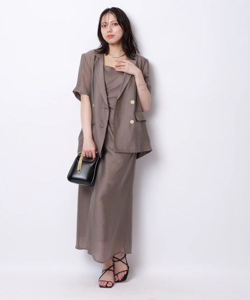 Mystrada（マイストラーダ）の「シアー半袖ジャケット（その他アウター