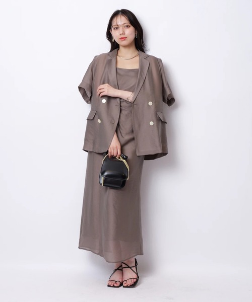 Mystrada（マイストラーダ）の「シアー半袖ジャケット（その他アウター