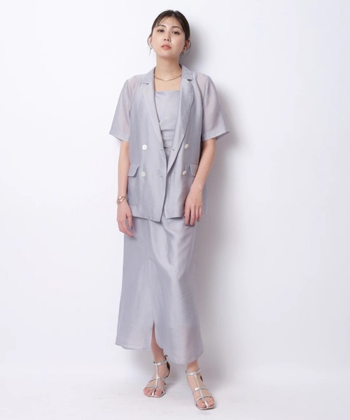 Mystrada（マイストラーダ）の「シアー半袖ジャケット（その他アウター