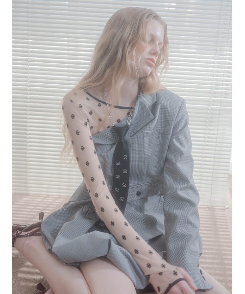 SORIN（ソリン　）の「SWAN LAKE Long Sleeve Top/スワンレイクロングスリーブトップ（Tシャツ/カットソー・レディース・ベージュ/その他/ライトベージュ/ブラック・38）」の6枚目の写真