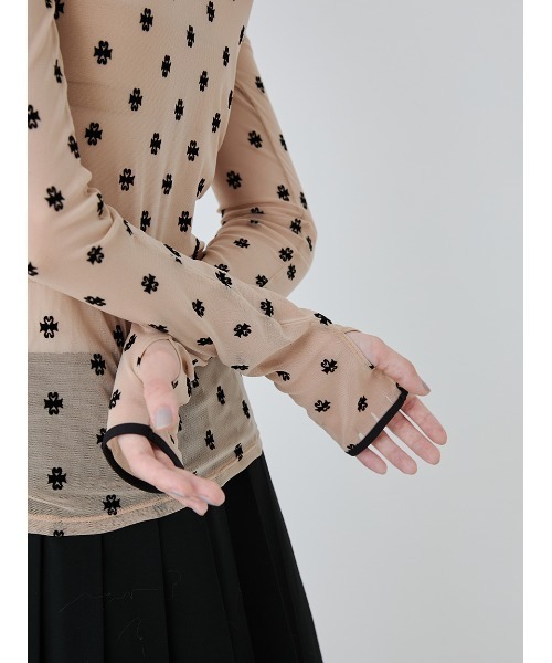 SORIN（ソリン　）の「SWAN LAKE Long Sleeve Top/スワンレイクロングスリーブトップ（Tシャツ/カットソー・レディース・ベージュ/その他/ライトベージュ/ブラック・38）」の16枚目の写真