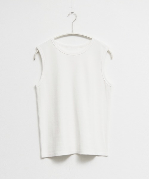 for/c(フォーシー)の「タンクトップ2点セット【サスティナブル】(Tシャツ/カットソー・レディース・ブラック×ブラック/ホワイト×グレー・M/L/LL)」の11枚目の写真