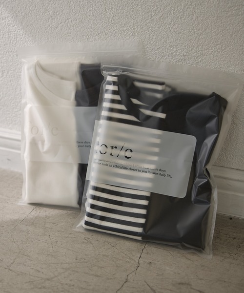 for/c(フォーシー)の「タンクトップ2点セット【サスティナブル】(Tシャツ/カットソー・レディース・ブラック×ブラック/ホワイト×グレー・M/L/LL)」の13枚目の写真