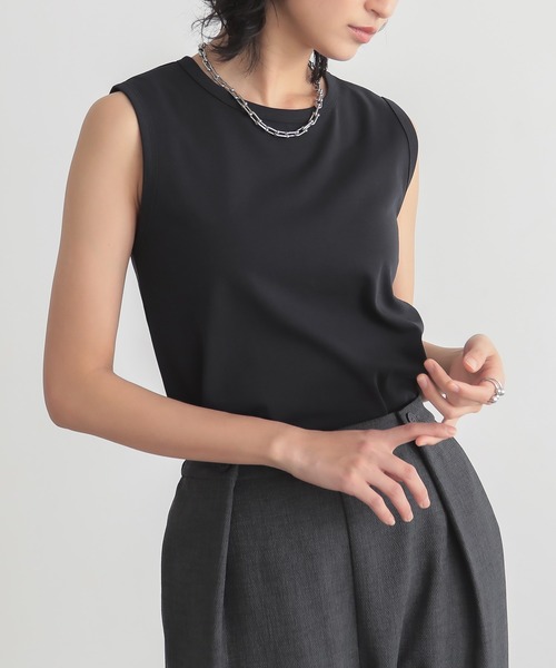 for/c(フォーシー)の「タンクトップ2点セット【サスティナブル】(Tシャツ/カットソー・レディース・ブラック×ブラック/ホワイト×グレー・M/L/LL)」の16枚目の写真