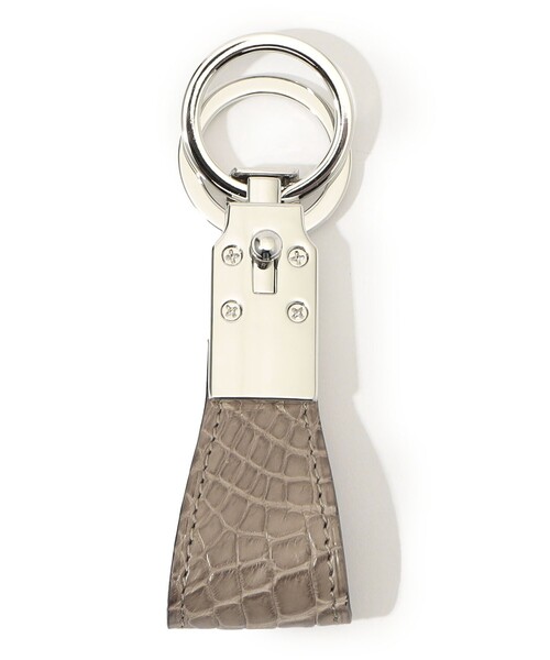 TOMORROWLAND （トゥモローランド）の「【別注】BROOKLYN MUSEUM クロコダイル キーホルダー（キーケース/キーアクセサリー・メンズ・チャコールグレー/ブラック・FREE）」の2枚目の写真